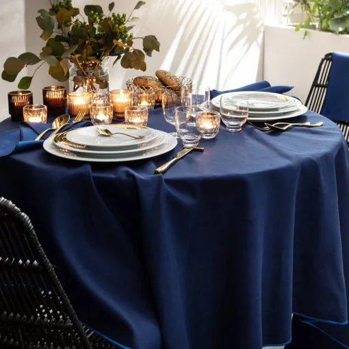 Nuances Coton & Lin Bleu Nuit